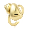 Brass Open Cuff Rings for Women RJEW-Z072-02G-03-1