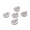 Non-Tarnish 304 Stainless Steel Charms STAS-Q201-T445-4S-2