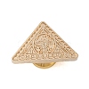 Golden Plated Triangle Shaped Wax Seal Brass Stamp Head STAM-K001-04G-04-2