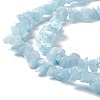 Natural White Jade Chip Beads Strands X-G-G905-02-4