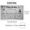 Rectangle 201 Stainless Steel Custom Blank Thermal Transfer Wallet Card DIY-WH0252-018-2