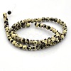 Round Natural Dalmatian Jasper Beads Strands G-N0120-23-4mm-2