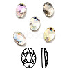 K9 Glass Rhinestone Cabochons RGLA-F067-B-1