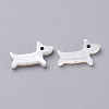 Puppy Natural Freshwater Shell Beads X-SHEL-T007-34-2