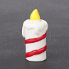 Christmas Style Candle Resin Statue Display Decoration DJEW-O002-01A-4
