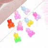 Gradient Color Opaque Resin Pendants RESI-R433-01-2