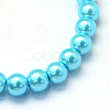Baking Painted Pearlized Glass Pearl Round Bead Strands HY-Q003-4mm-48-2