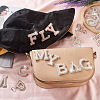 2 Sets 2 Colors Letter A-Z Imitation Pearl Cloth Patches PATC-TA0001-01-8