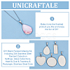 Unicraftale DIY Blank Pendant Making Kit DIY-UN0005-54-5