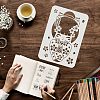 Plastic Reusable Drawing Painting Stencils Templates DIY-WH0202-274-3