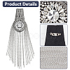 Fashion Iron Chain Tassel Epaulettes AJEW-WH0419-16P-3