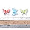 Mixed Color Craft Style Acrylic Butterfly Beads X-MACR-R491-M8-3