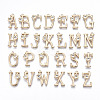 Brass Rhinestones Pendants KK-Q768-001G-1