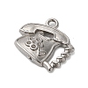 Non-Tarnish 304 Stainless Steel Pendant Rhinestone Settings STAS-N103-40P-2