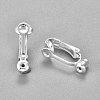 304 Stainless Steel Clip-on Earring Converters Findings STAS-O110-20S-1