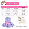 4Pcs Dog Summer Bowknot Dress JX416A-2