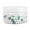 300Pcs Baking Painted Pearlized Glass Pearl Round Beads HY-FS0001-04-7