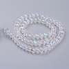 1 Strand Electroplate Glass Beads Strands X-EGLA-J047-8x6mm-AB03-3