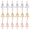 DICOSMETIC 18Pcs 3 Colors Rack Plating Alloy European Dangle Charms FIND-DC0001-25-1
