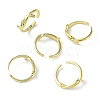 Rack Plating Brass Knot Open Cuff Ring RJEW-K243-02G-1