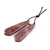 Natural Strawberry Quartz Pendants G-Q176-02-2