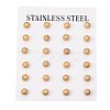 304 Stainless Steel Textured Stud Earrings EJEW-H353-02G-8MM-3