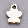 Light Gold Plated Alloy Charms ENAM-L029-05KCG-2