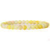 Natural Yellow Agate Round Beaded Stretch Bracelet SF8562-26-1-1