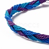 3Pcs 3 Style Plastic Braided Bead Bracelets Set BJEW-B065-10B-5