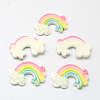 Rainbow Resin Cabochons CRES-R183-28-1
