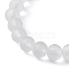 2Pcs 2 Style Synthetic Hematite & Glass Round Beaded Stretch Bracelets Set BJEW-JB10051-04-5