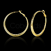 Brass Big Hoop Earrings EJEW-BB16613-G-2