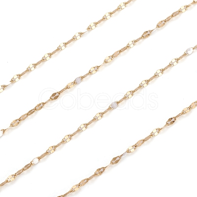 Handmade 304 Stainless Steel Dapped Chains CHS-D026-16I-G-1