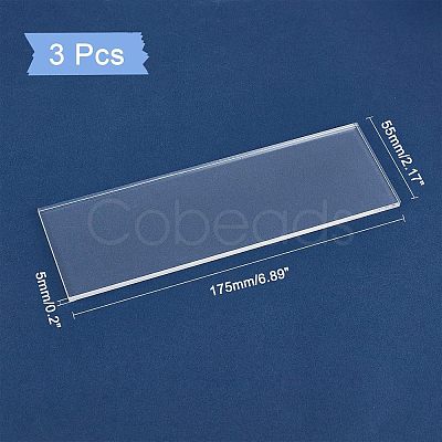 CHGCRAFT 3Pcs Acrylic Organic Glass Sheet AJEW-CA0001-57-1