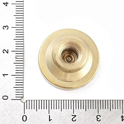 Texture Theme Roung Brass Stamp Head AJEW-M036-06N-G-1