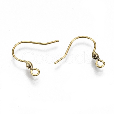 Ion Plating(IP) 316 Surgical Stainless Steel Earring Hooks STAS-M288-07G-B-1