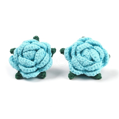 Cotton Knitting Artificial Flower DIY-P082-01D-1