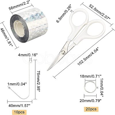 SUPERFINDINGS Self-Adhesive Bird Repellent Scare Tape TOOL-FH0001-12-1