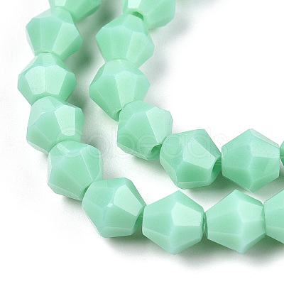 Opaque Solid Color Imitation Jade Glass Beads Strands EGLA-A039-P6mm-D20-1