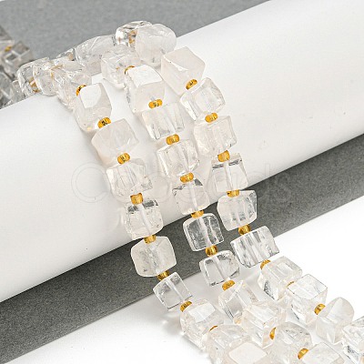 Natural Quartz Crystal Beads Strands G-G053-B15-01B-1