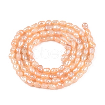 Natural Cultured Freshwater Pearl Beads Strands PEAR-N012-02H-01-1