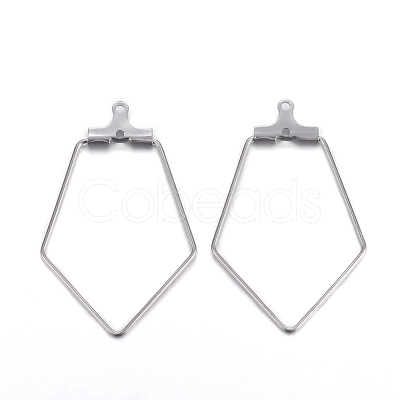 Tarnish Resistant 304 Stainless Steel Pendants STAS-F191-06P-1