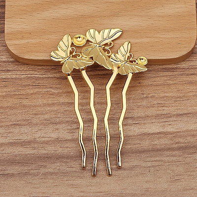 Alloy Hair Comb Findings PW-WGDE38F-02-1