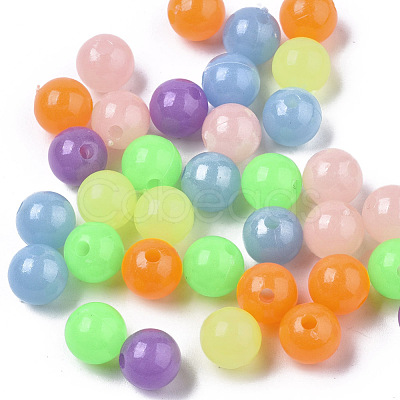 Luminous Acrylic Beads MACR-N008-25-6MM-1