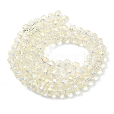 Electroplate Glass Beads Strands EGLA-D020-6x4mm-70-1