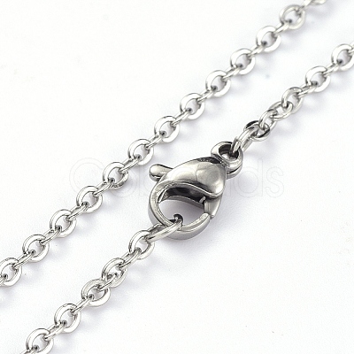 Non-Tarnish 304 Stainless Steel Pendant Necklaces NJEW-E147-10P-1