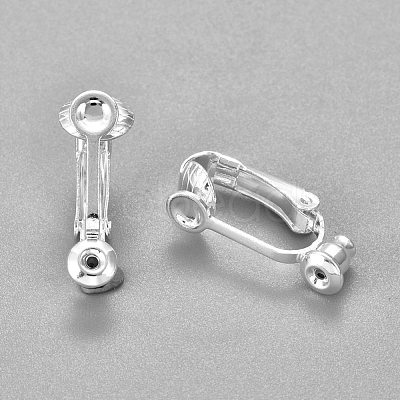 304 Stainless Steel Clip-on Earring Converters Findings STAS-O110-20S-1