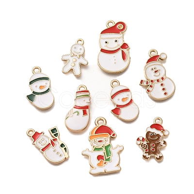 Christmas Theme Alloy Enamel Pendants FIND-M039-01D-1