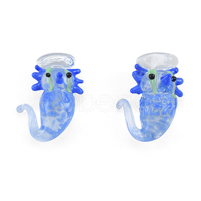 Handmade Bumpy Lampwork Beads LAMP-N029-022C-1