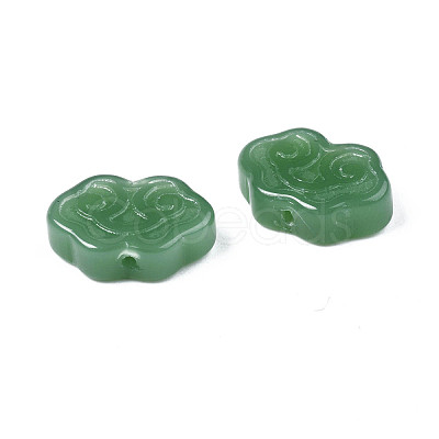 Imitation Jade Glass Beads GLAA-S054-012A-1